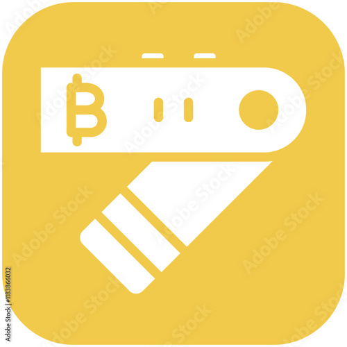 Hardware Wallet vector icon illustration of Cryptocurrency iconset.