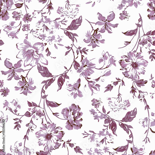 floral leaves pattern design 