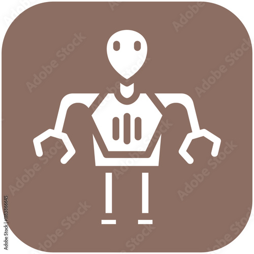 Science Fiction vector icon illustration of Robotics iconset.