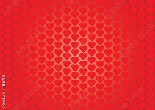 Seamless pattern with hearts