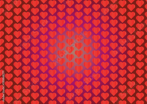 Seamless pattern with hearts