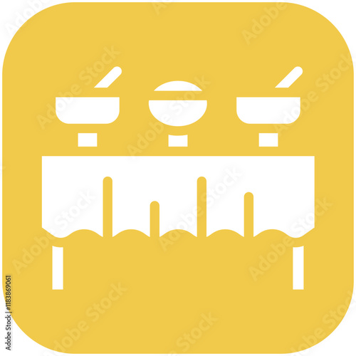 Buffet vector icon illustration of Catering iconset.