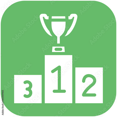 Winners Podium vector icon illustration of Achievements iconset.