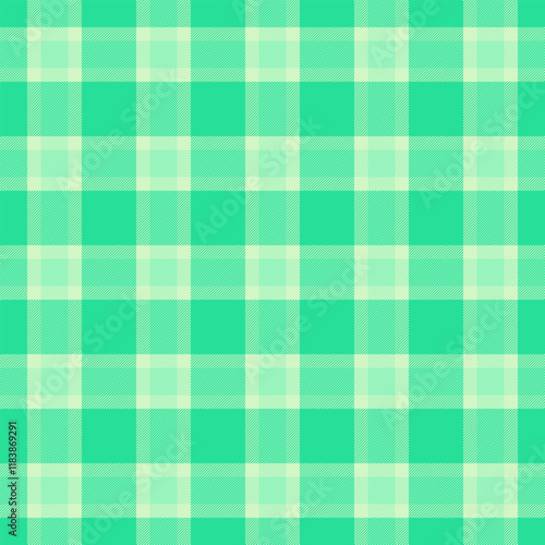 Inspiration vector seamless textile, paper check tartan plaid. 1960s pattern fabric background texture in mint and light colors.
