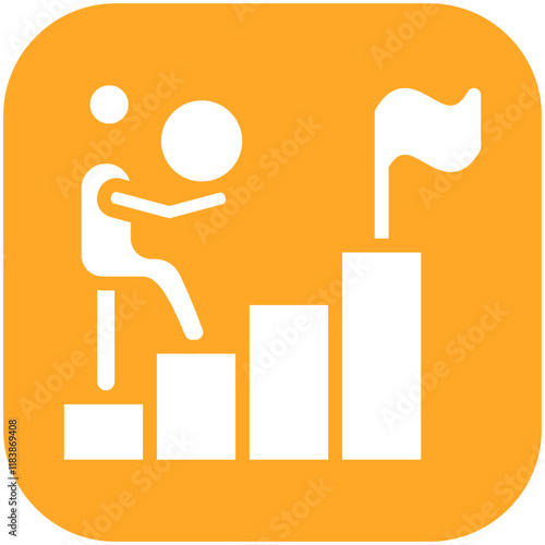 Persistence vector icon illustration of Achievements iconset.