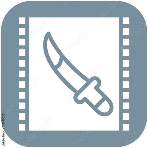 Thriller vector icon illustration of Filmmaking iconset.