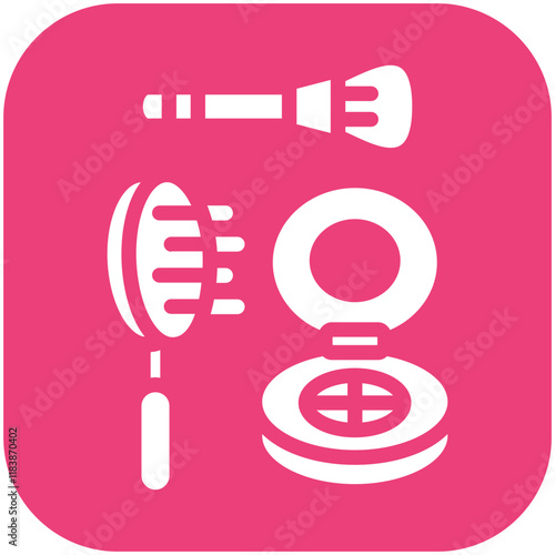 Make Up vector icon illustration of Filmmaking iconset.