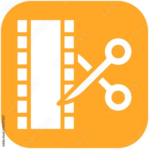 Film Cut vector icon illustration of Filmmaking iconset.