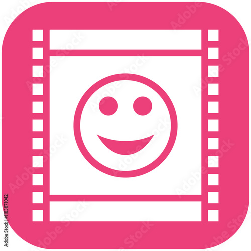 Comedy Film vector icon illustration of Filmmaking iconset.