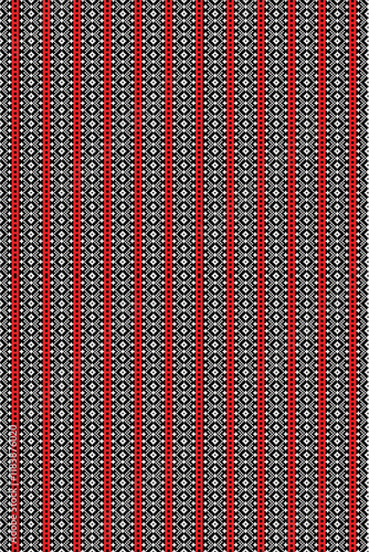 Pixel art flowers on white background wallpaper seamless pattern decoration style