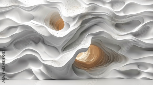White wall texture abstract pattern wave wavy motion