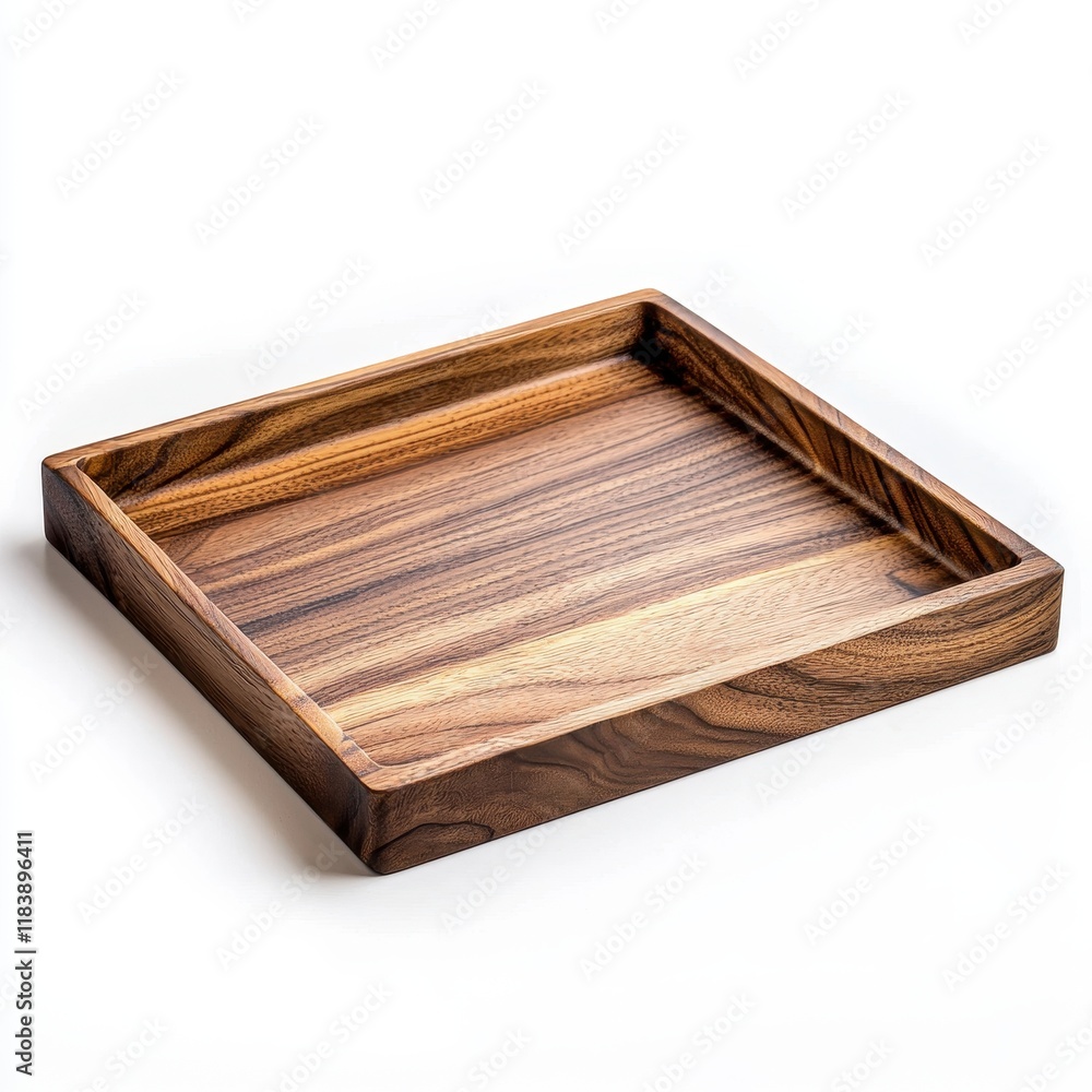 Contemporary Wooden Tray with Subtle Grain Patterns for Display Contemporary Wooden Tray with Subtle Grain Patterns for Display
