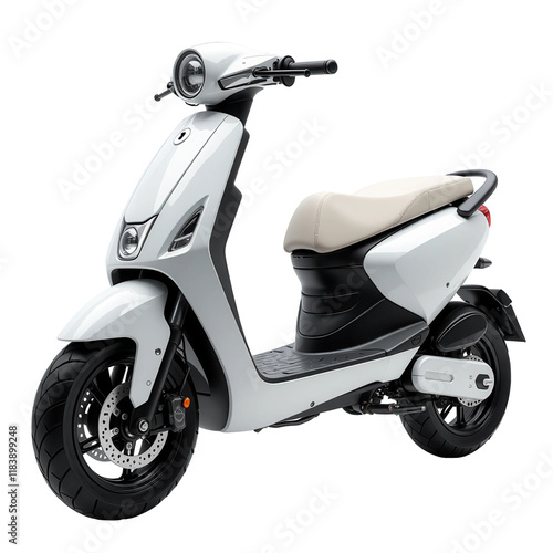 Scooter on transparent background