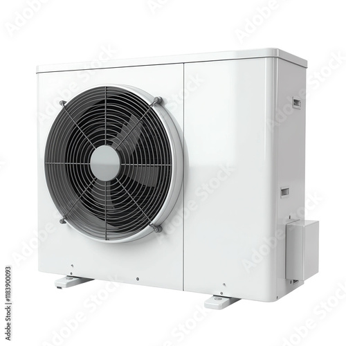 Air conditioner split system on transparent background photo