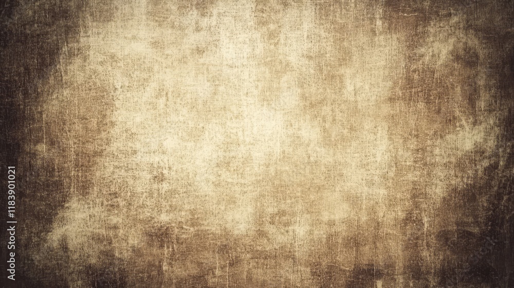 Fototapeta premium Close-up view of brown canvas texture with detailed fabric pattern and moderate vignetting, showcasing a natural, rustic, and versatile background for creative design projects