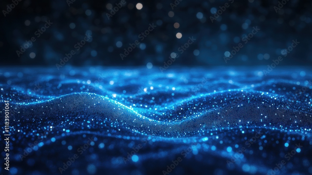 Glowing digital blue american dollar interface hologram on dark background. Money business and investment concept Glowing digital blue american dollar interface hologram on dark background. Money business and investment concept