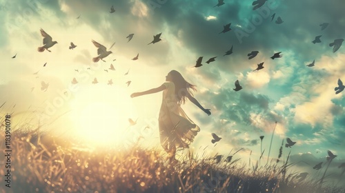 A visual representation of freedom in nature, symbolizing limitless possibilities
