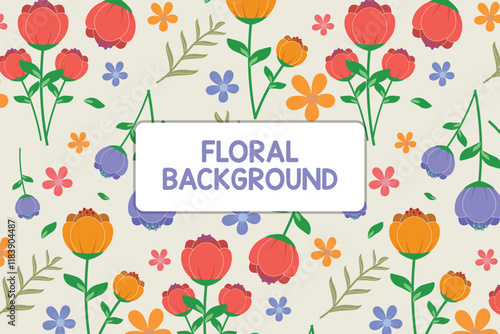 Minimalist fullcolor flower background. suitable for all needs