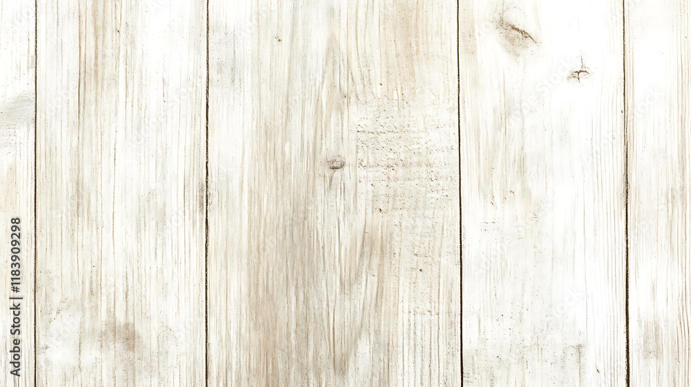 Naklejka premium Beige background in white wood texture