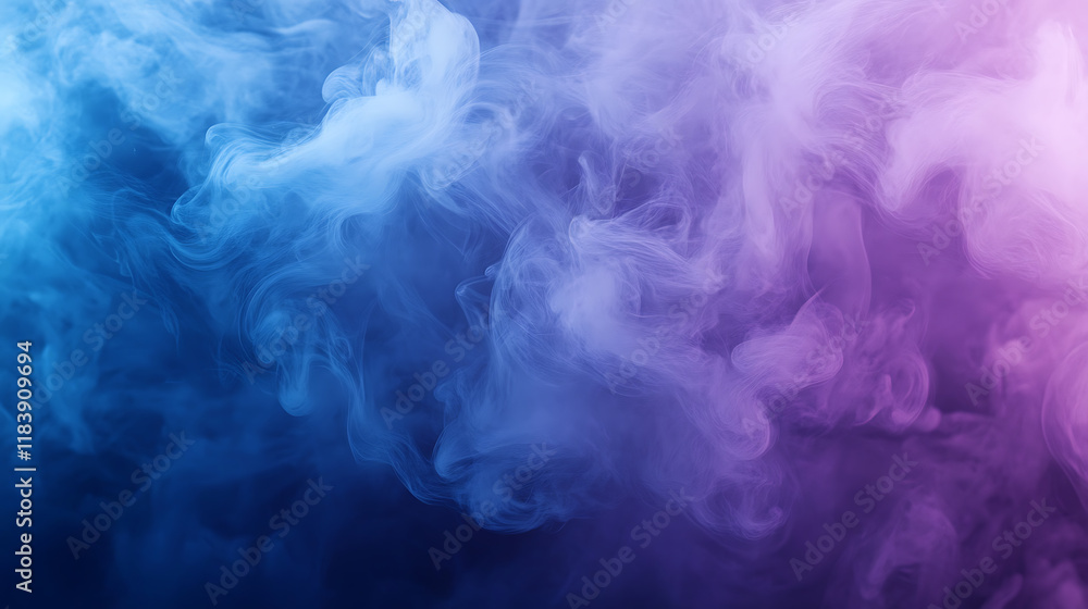 Fototapeta premium Blue and purple smokey background