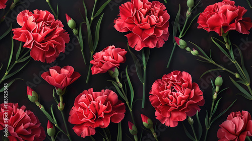 Wallpaper Mural Flower blossom pattern wallpaper Torontodigital.ca