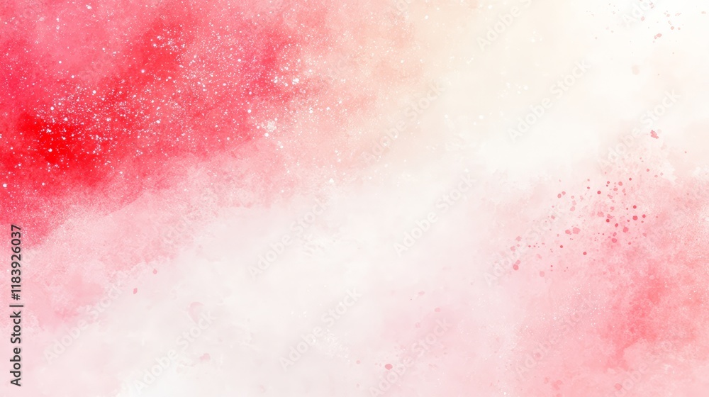 Obraz premium Romantic Red and Pink Heart Confetti on Soft White Background for Valentine’s Day