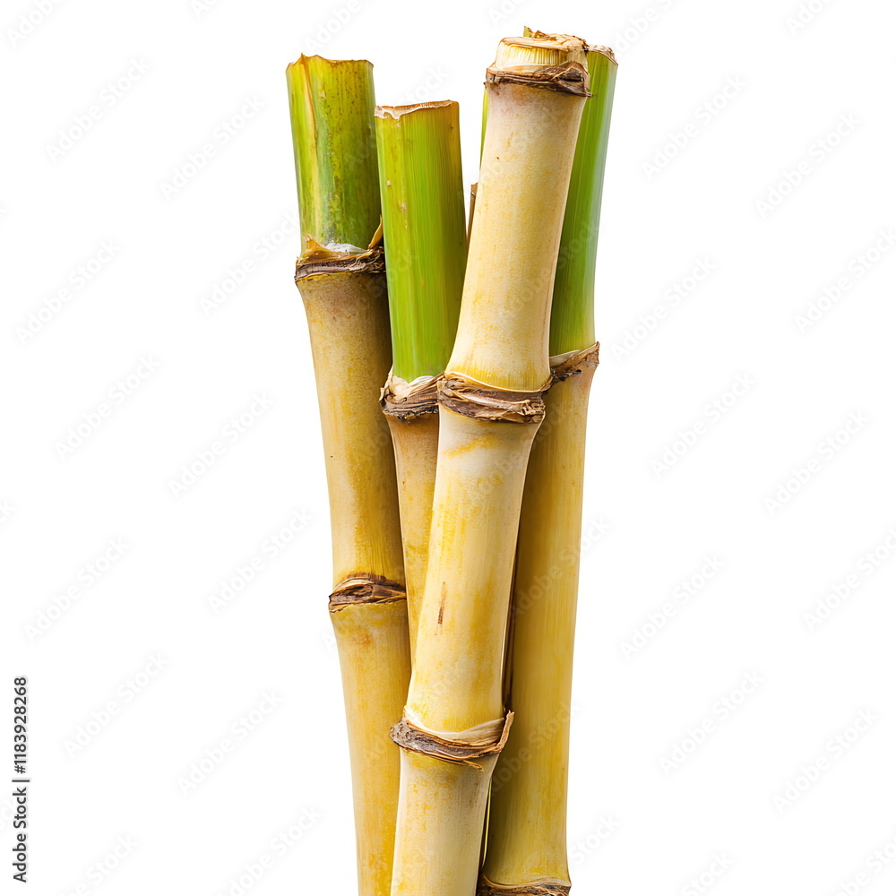 Bamboo or sugar cane isolated on a white background Bamboo or sugar cane isolated on a white background