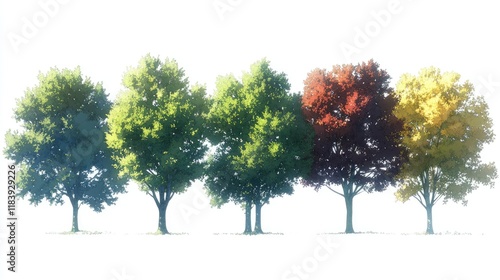 Seasonal Progression of Deciduous Trees photo