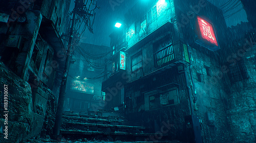 Wallpaper Mural old street in the night Torontodigital.ca