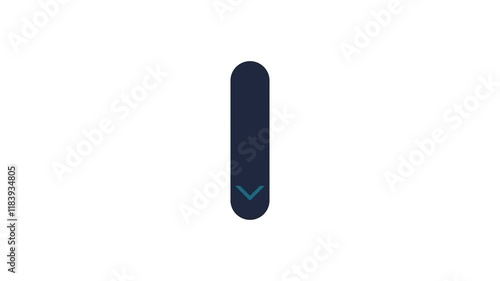 Scroll down Animation with white background 4k animated