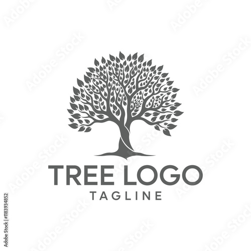 vector black tree of live icon on white background