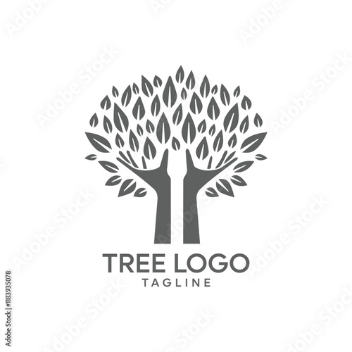 vector black tree of live icon on white background