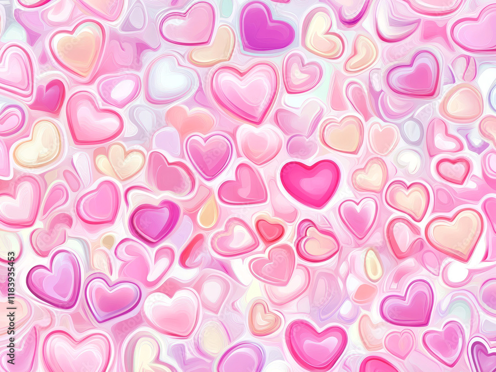 feminine heart shapes in pink with glowing romantic atmosphere, valentine and wedding celebration, simple cute balloon and pattern design feminine heart shapes in pink with glowing romantic atmosphere, valentine and wedding celebration, simple cute balloon and pattern design