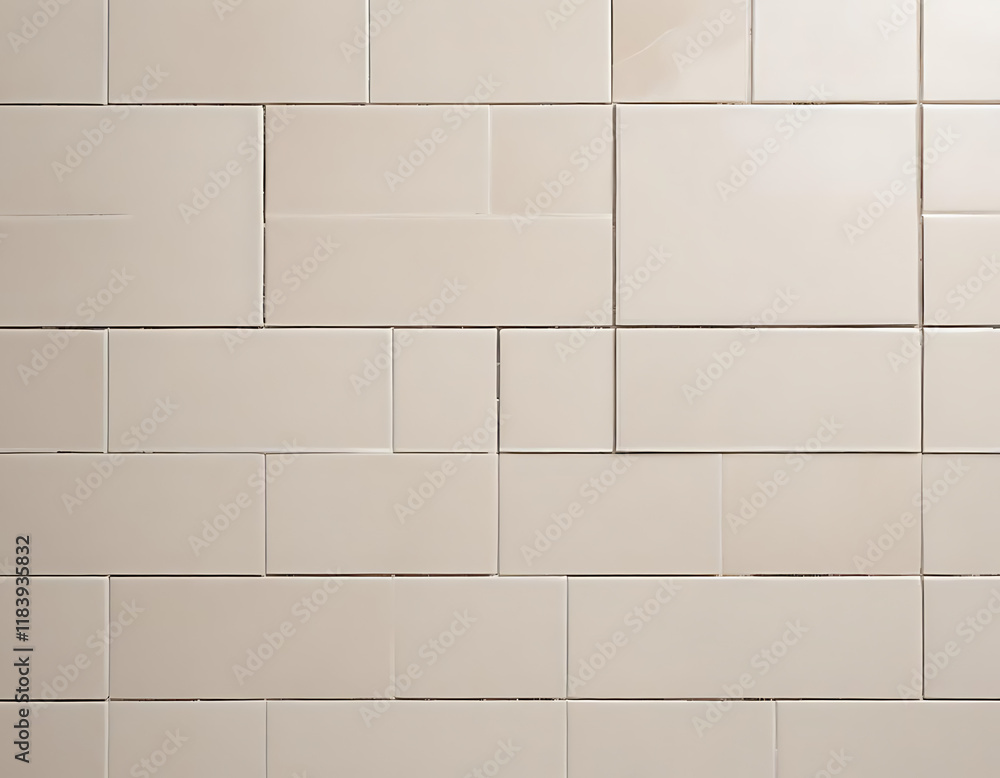 A polished ceramic tile background with grout lines. A polished ceramic tile background with grout lines.