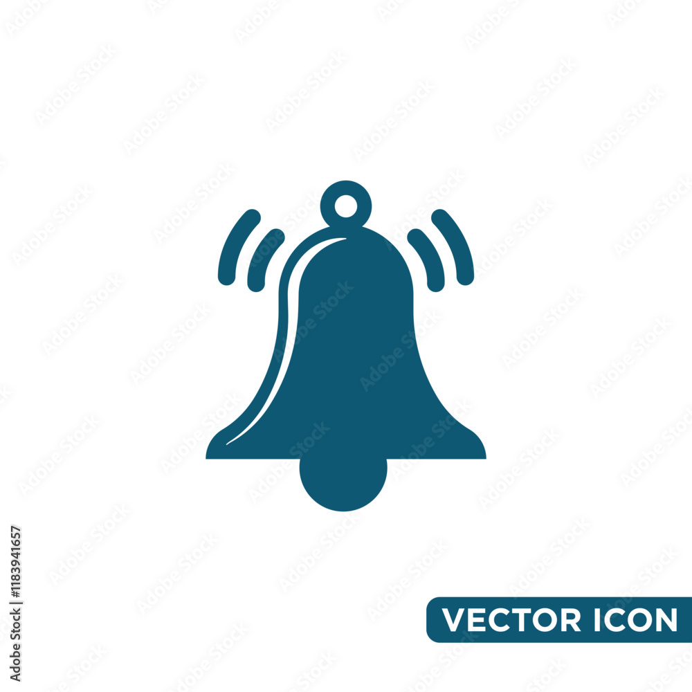 Obraz premium Simple Bell Icon Design Template 