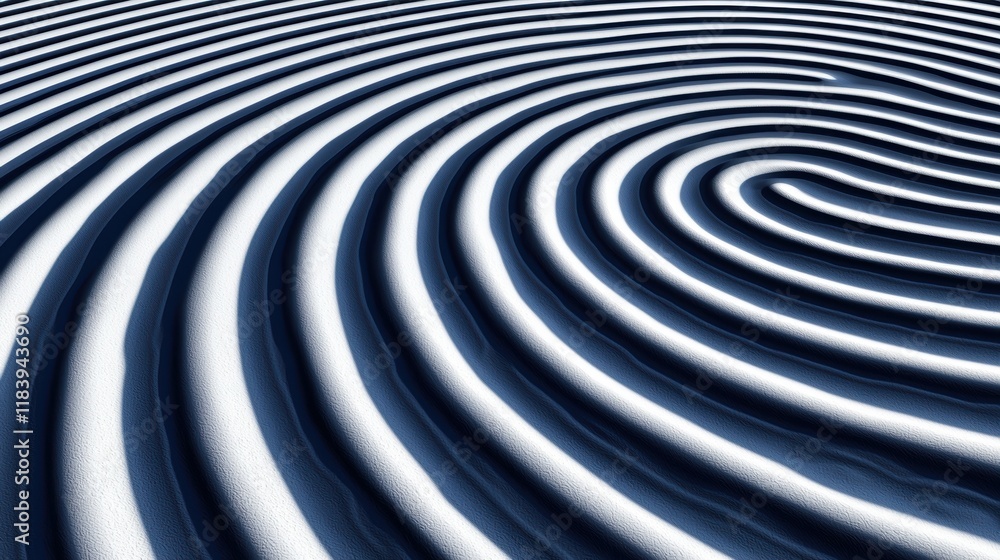 Fototapeta premium Navy Circular Ripple Patterns in High Fidelity