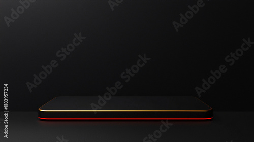 Wallpaper Mural A sleek, luxurious black background with subtle geometric patterns, ideal for podium display or banners Torontodigital.ca