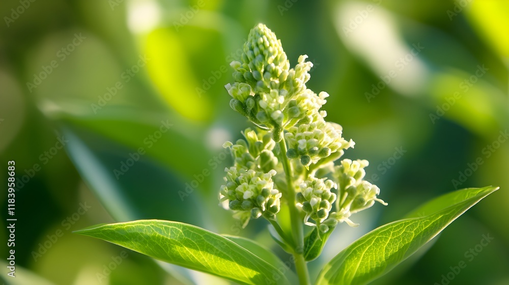 A macro shot focusing on a tiny flower with sharp details in the foreground, set against a softly blurred natural background that creates depth and contrast A macro shot focusing on a tiny flower with sharp details in the foreground, set against a softly blurred natural background that creates depth and contrast