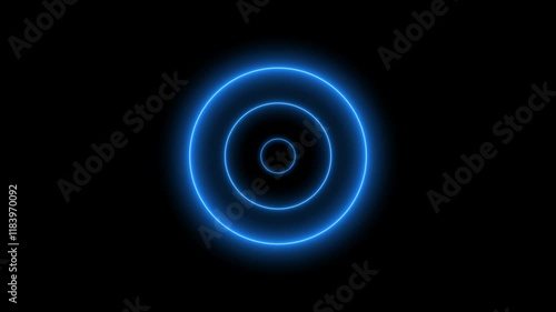 radar blue wave looks like ripple for holographic illustration endless loop