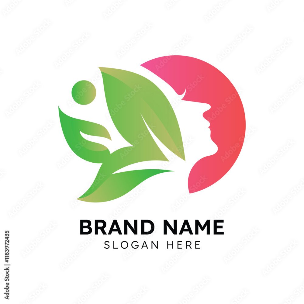 Fototapeta premium beauty and spa logo design template