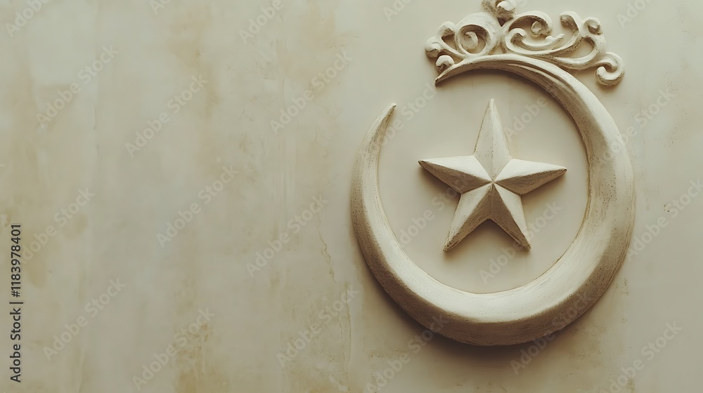 Ornate Crescent Moon Star Wall Decor Design Ornate Crescent Moon Star Wall Decor Design