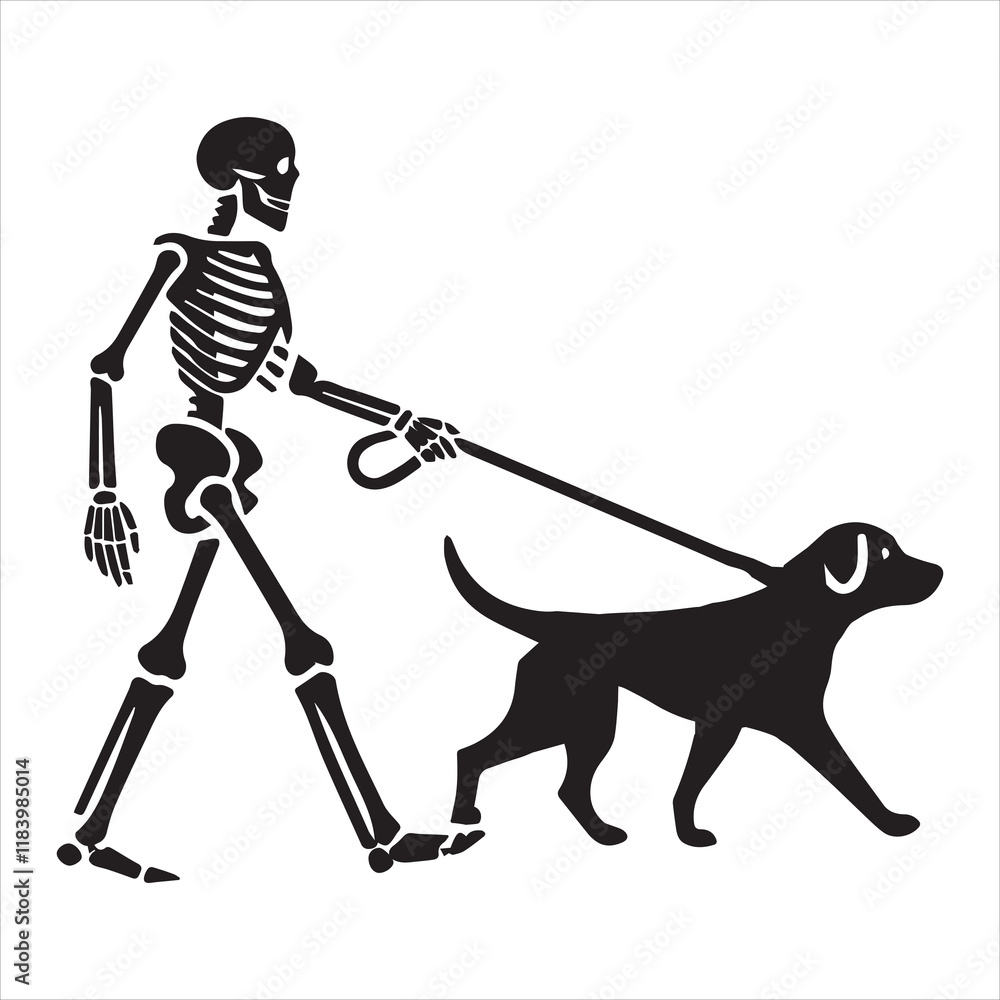 Dog with Skull Clipart Sublimation - Man skeleton With Dog illustration Vector
Dog with Skull Clipart Sublimation - Man skeleton With Dog illustration Vector
