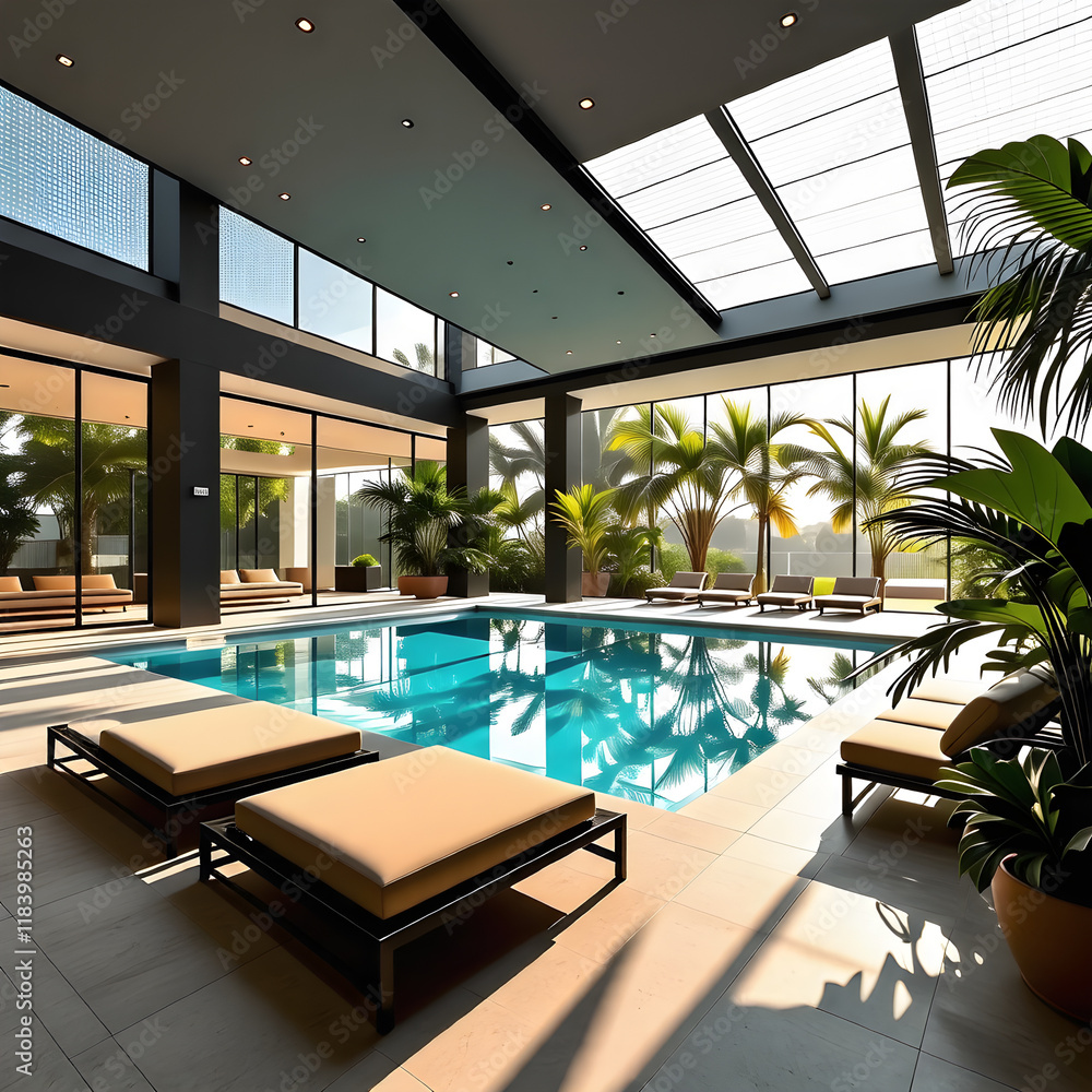 Fototapeta premium indoor swimming pool