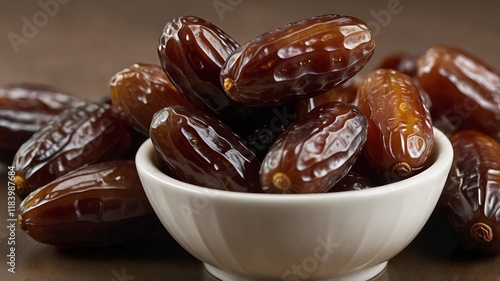 Fresh Dates isolated Ramadan nutrition  photo