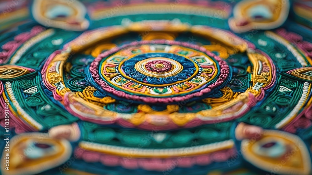 Intricate, colorful mandala-like pattern with layered textures and vibrant details. Artistic creativity and spiritual inspiration. Generative by AI. Intricate, colorful mandala-like pattern with layered textures and vibrant details. Artistic creativity and spiritual inspiration. Generative by AI.