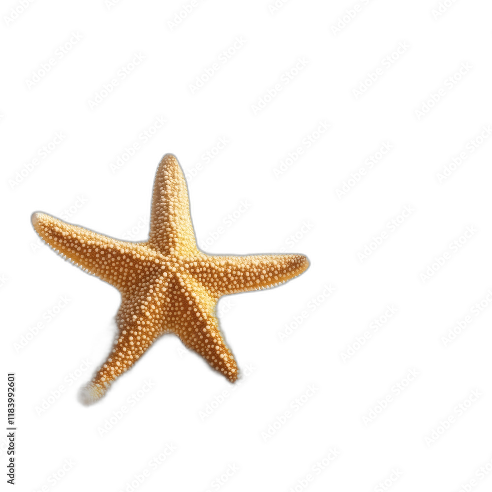 starfish on golden sand isolated on white transparent background starfish on golden sand isolated on white transparent background