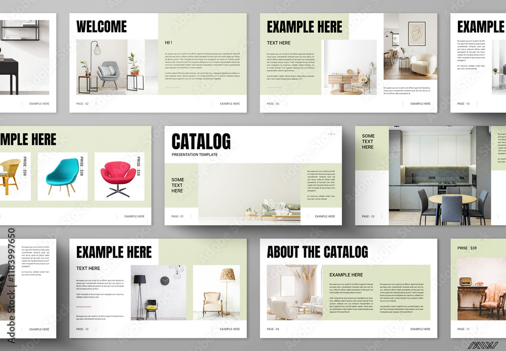 Catalog Presentation Template Stock Template | Adobe Stock