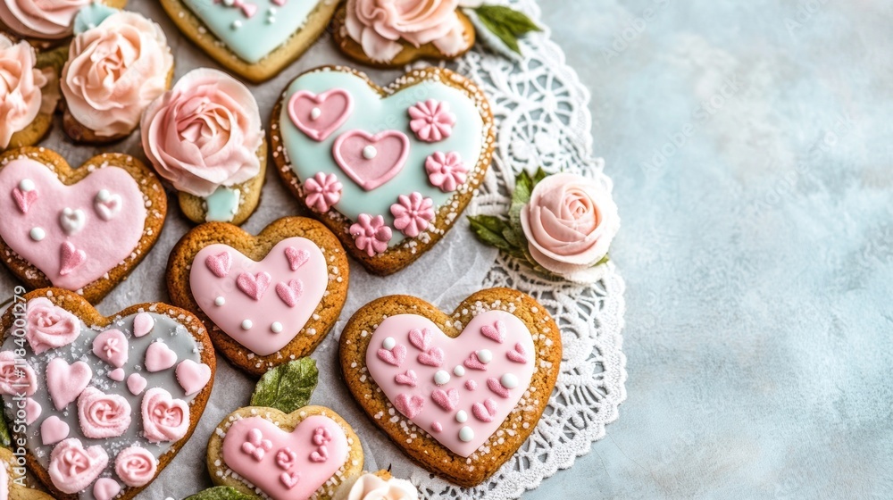 Heart-Shaped Sugar Cookies: A Delicate Valentine's Day Treat Heart-Shaped Sugar Cookies: A Delicate Valentine's Day Treat