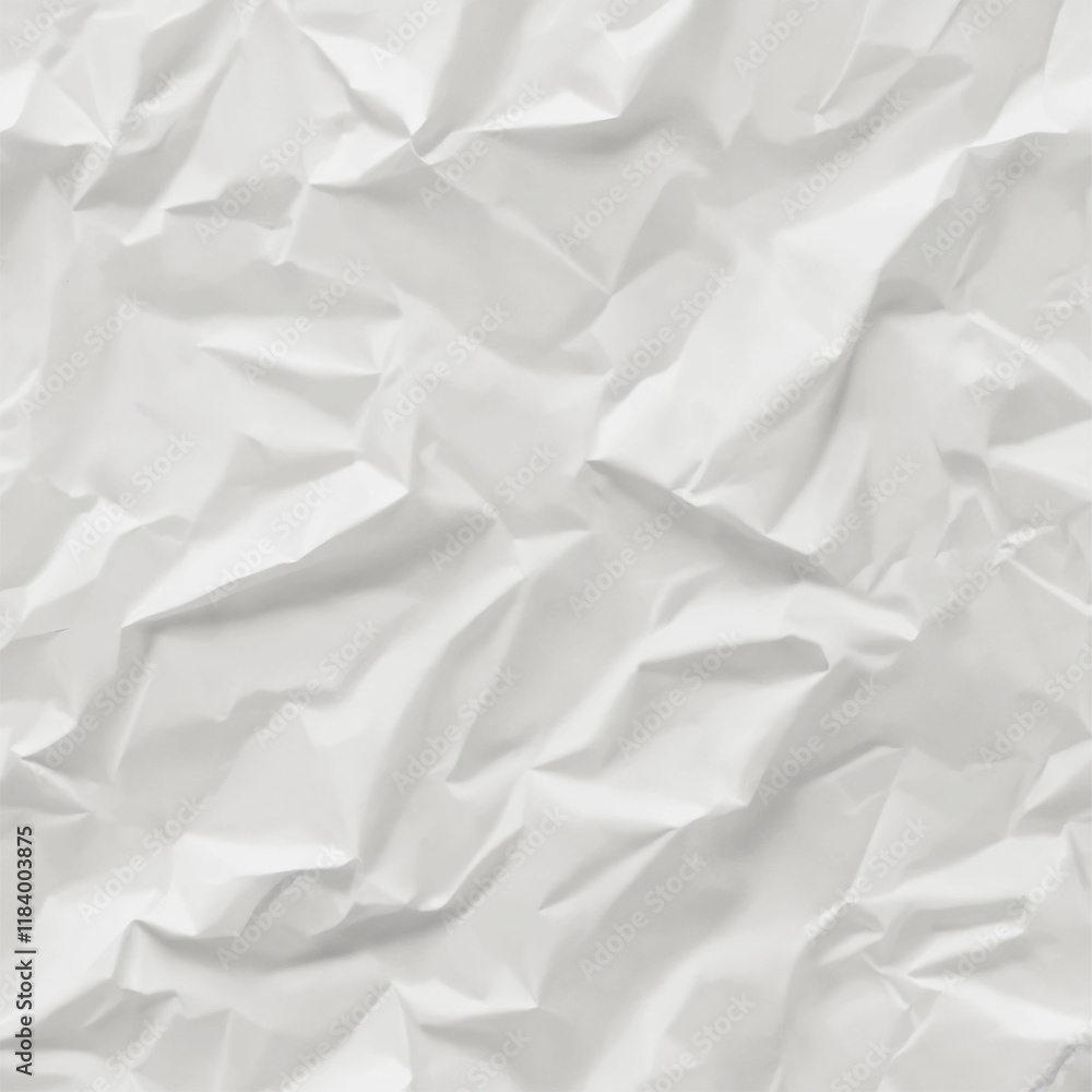 Obraz premium white crumpled paper texture background . generative ai 
