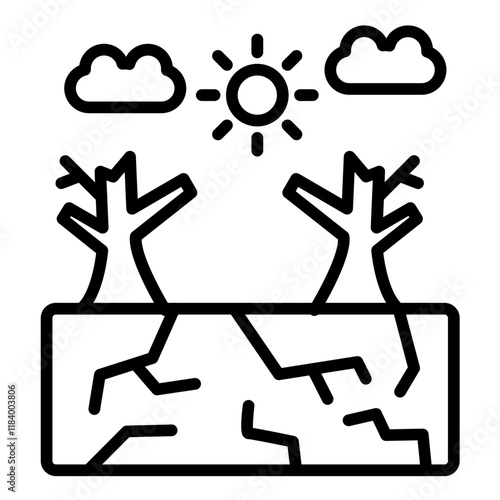 Photos Arid Climate Icon